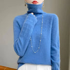 Maglione dolcevita accogliente in lana merino da donna LumaWeave