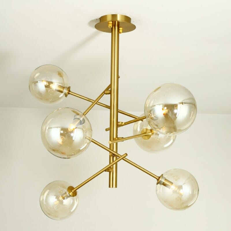 Kairo Bubble Pendant Light In Iron Resin Chandelier