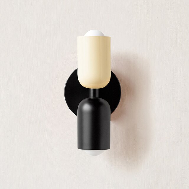 Cream Double-Head LED Wall Light By LumaNova Modern Fixture