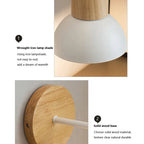 Skara Nordic Wooden Wall Lamp