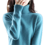 LunaWeave Dolcevita 100% Cashmere per Donna, Maglia Autunnale