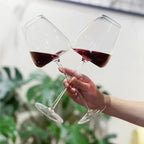 Set di 2, 4, 6 bicchieri da vino e champagne in cristallo fatti a mano Lumina