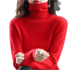 LunaWeave Dolcevita 100% Cashmere per Donna, Maglia Autunnale