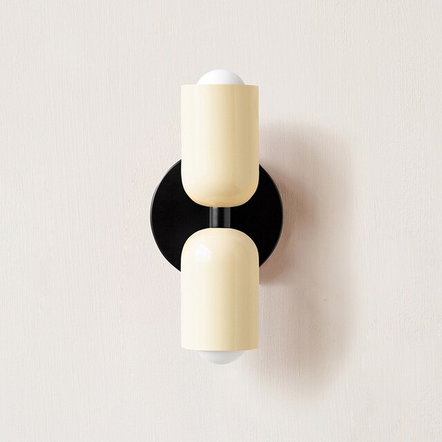 Cream Double-Head LED Wall Light By LumaNova Modern Fixture