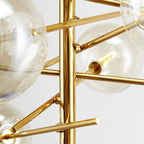 Kairo Bubble Pendant Light In Iron Resin Chandelier