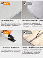 נברשת עלי משי LED של אסטליום עם זוהר נורדי | מנורת צ'יפס תפוח אדמה