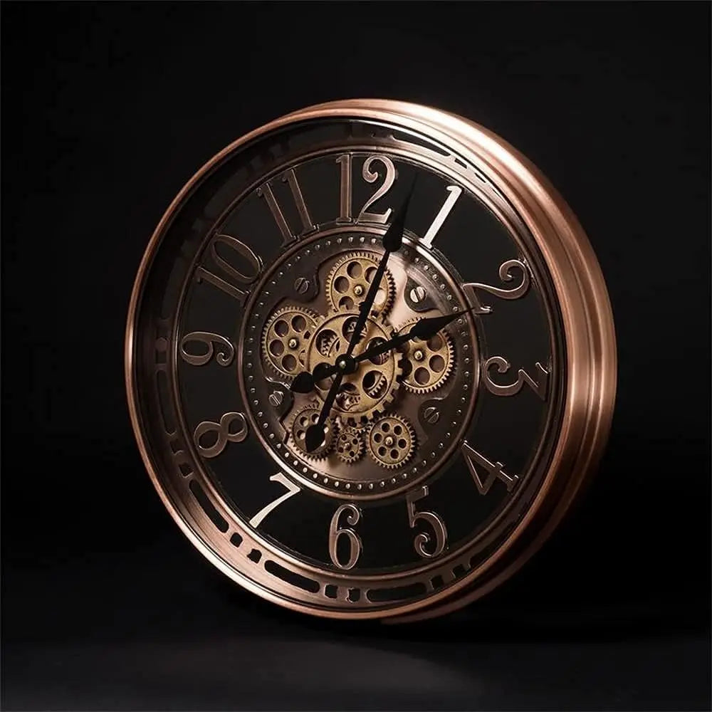 Cupronix Office Wall Clock with Antique Copper Finish