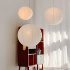 Parisian Paper Balloon Pendant Lights With Warm Glow