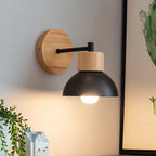Skara Nordic Wooden Wall Lamp