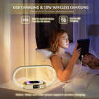 LuminaDock Pro Caricatore Wireless da Comodino con Luce Ambientale