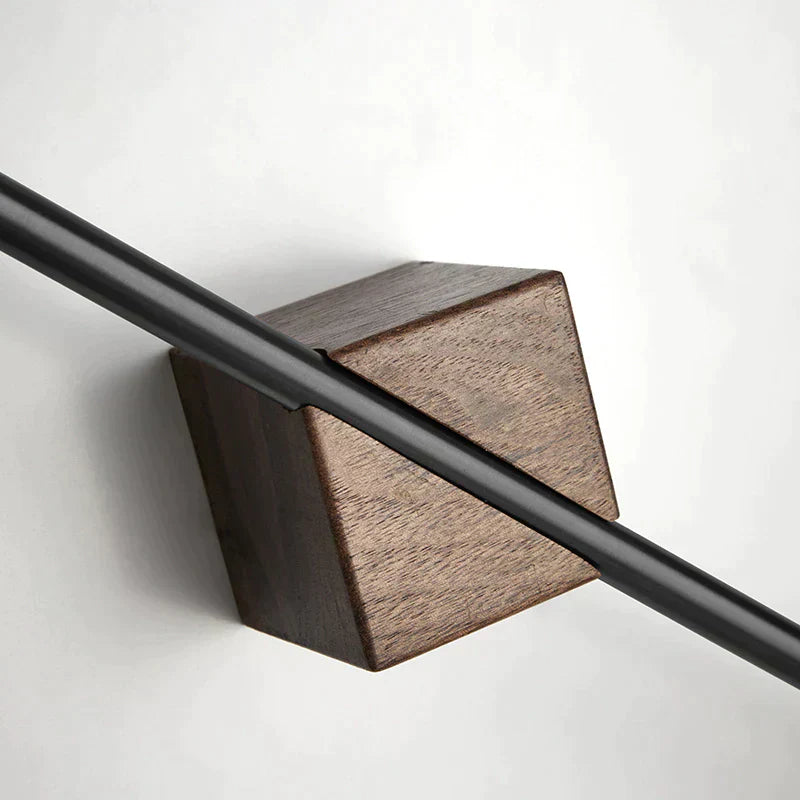 Porta asciugamani AstraWood con finitura naturale effetto venatura del legno