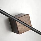 Porta asciugamani AstraWood con finitura naturale effetto venatura del legno