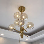 Kairo Bubble Pendant Light In Iron Resin Chandelier