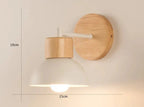Skara Nordic Wooden Wall Lamp