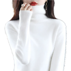 LunaWeave Dolcevita 100% Cashmere per Donna, Maglia Autunnale