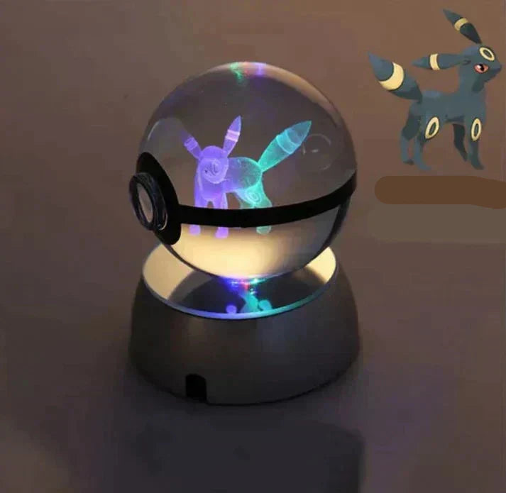 LumaSphere Lampada Notturna di Cristallo Per Un Bagliore Magico nello Spazio | Pokie Bol