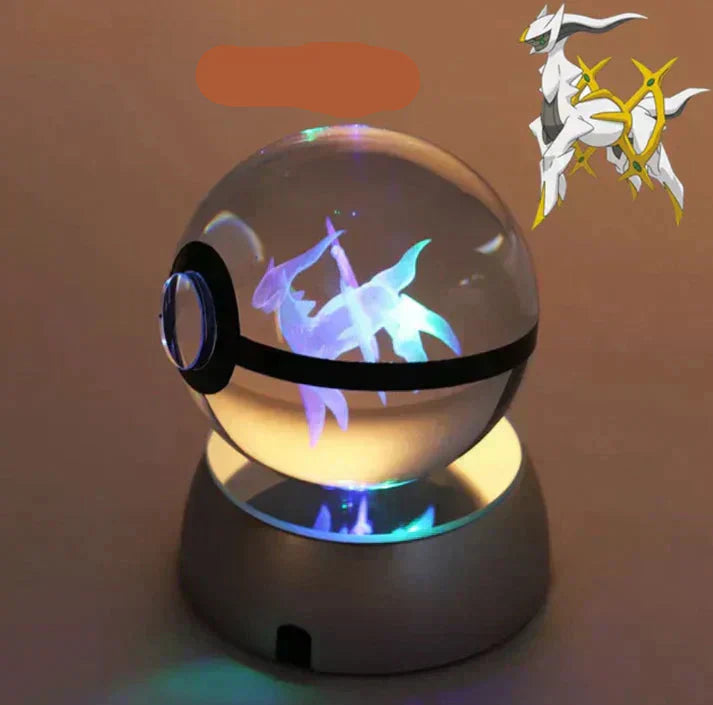 LumaSphere Lampada Notturna di Cristallo Per Un Bagliore Magico nello Spazio | Pokie Bol