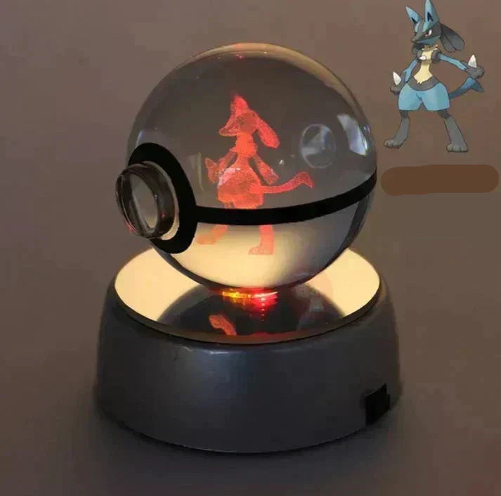 LumaSphere Lampada Notturna di Cristallo Per Un Bagliore Magico nello Spazio | Pokie Bol