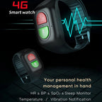ElderGuard 4G GPS Smartwatch For Seniors With SOS Alarm Health Monitoring IPX7 Waterproof