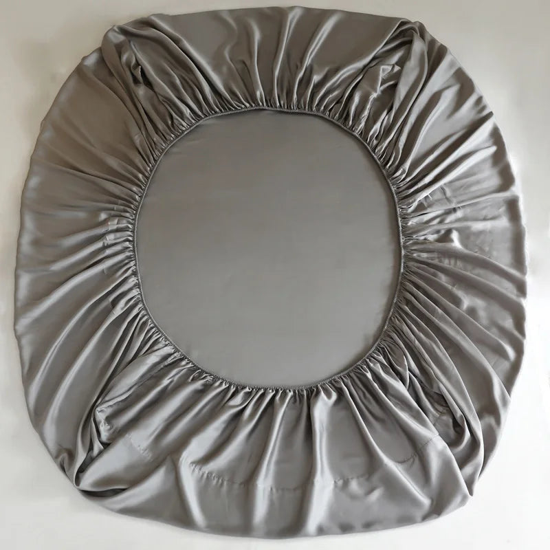 LunaSilk Luxe Lenzuolo con Angoli in Seta di Gelso con Elastico