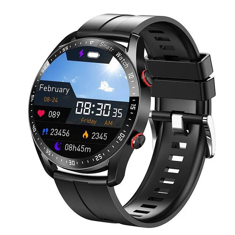 Glucera Watch 1.45 Inch Smartwatch With Non Invasive Blood Glucose Monitoring, NFC Payments And Real Time Phone Data Sync