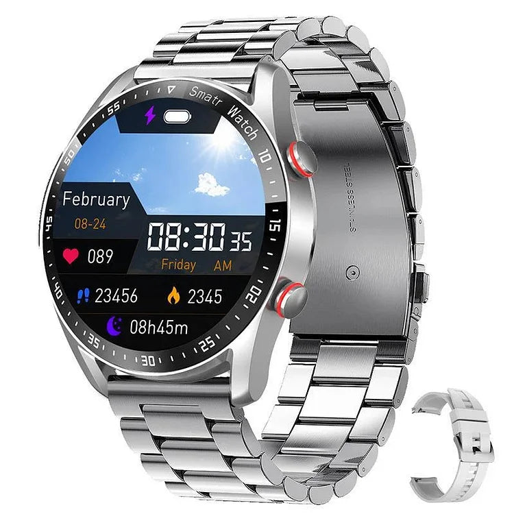 Glucera Watch 1.45 Inch Smartwatch With Non Invasive Blood Glucose Monitoring, NFC Payments And Real Time Phone Data Sync