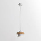 Veridia Stone Wood Pendant Light For Living Spaces