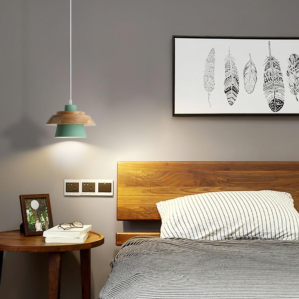 Veridia Stone Wood Pendant Light For Living Spaces