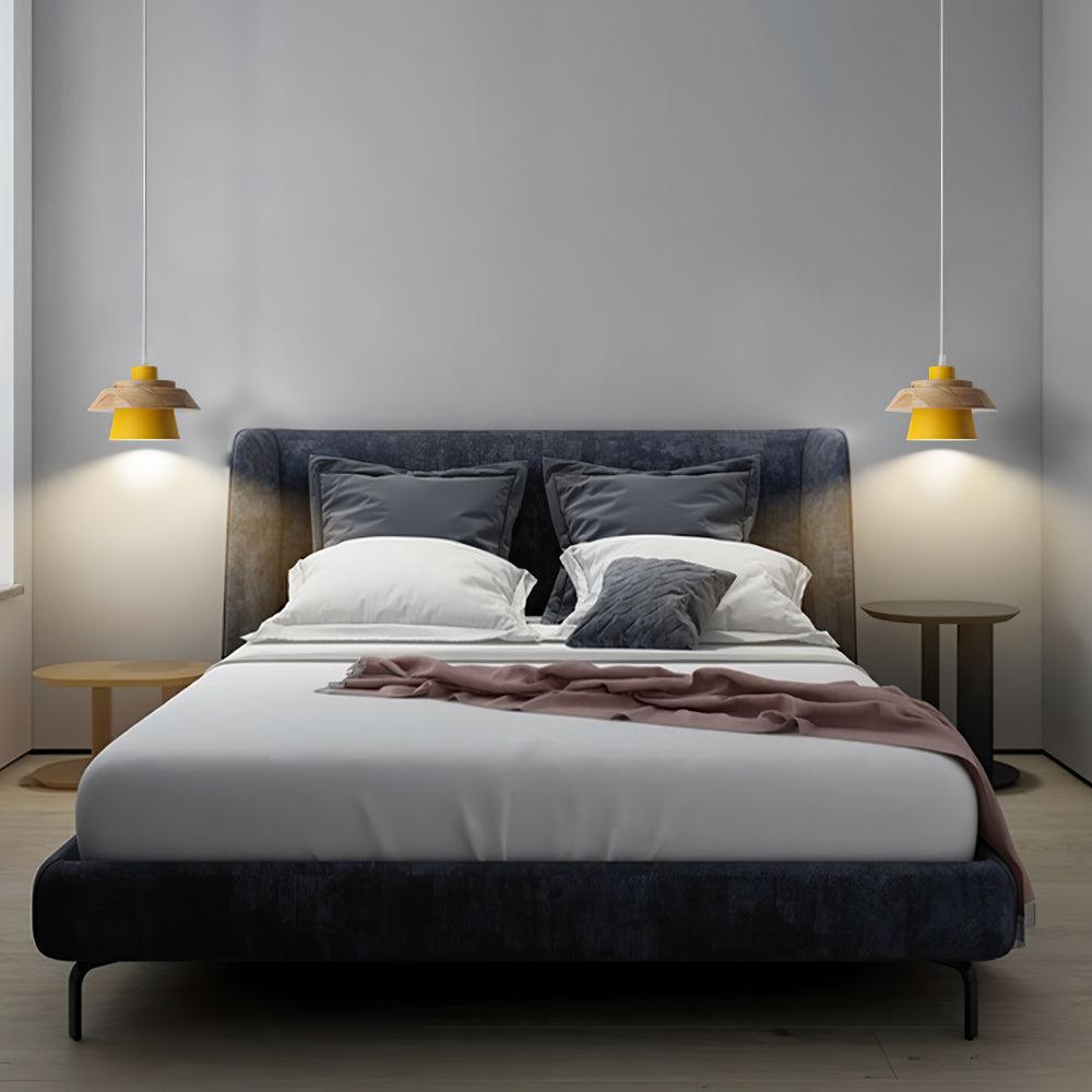 Veridia Stone Wood Pendant Light For Living Spaces