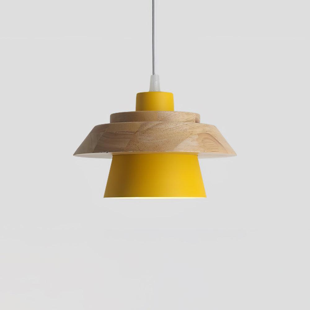 Veridia Stone Wood Pendant Light For Living Spaces