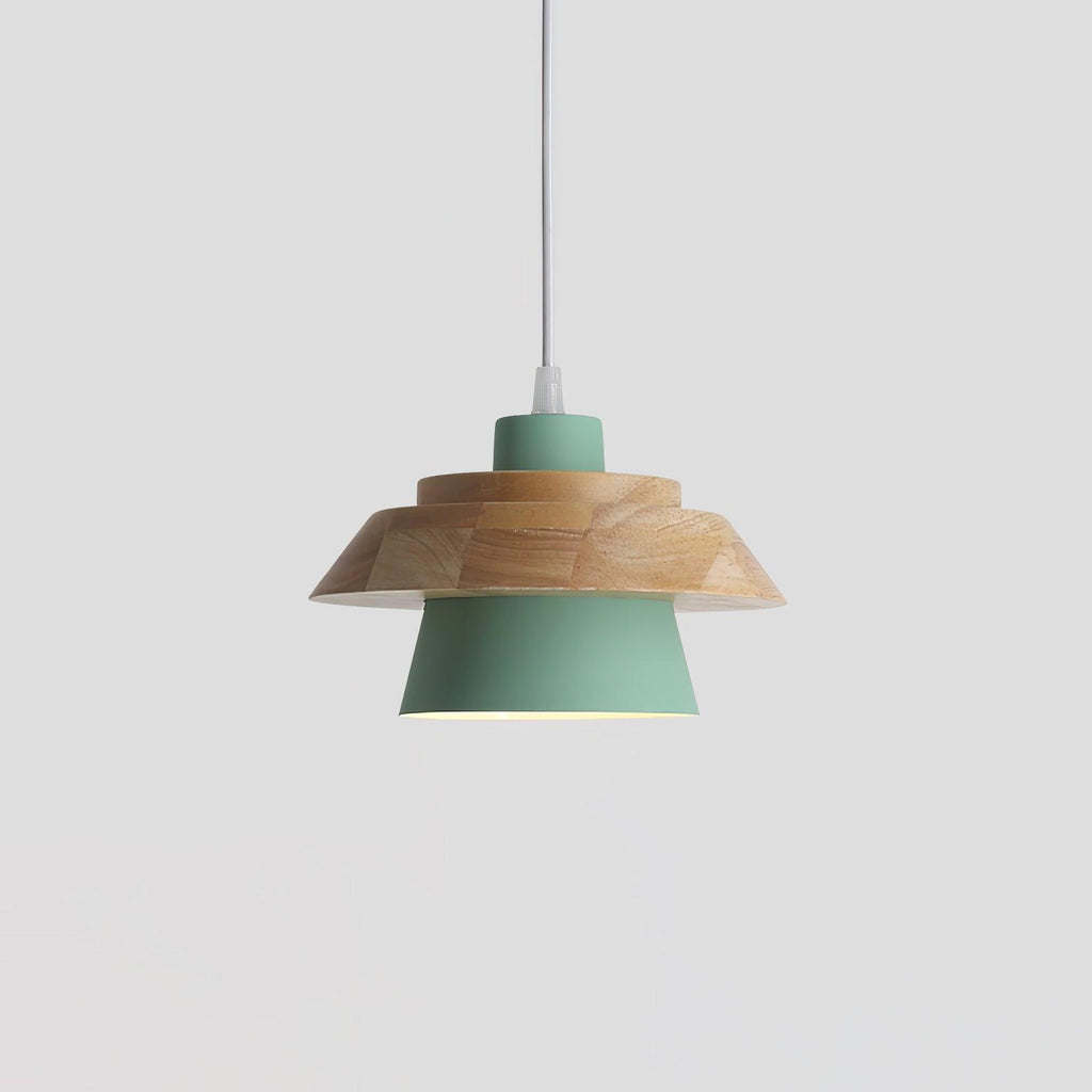 Veridia Stone Wood Pendant Light For Living Spaces