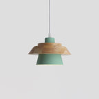 Veridia Stone Wood Pendant Light For Living Spaces