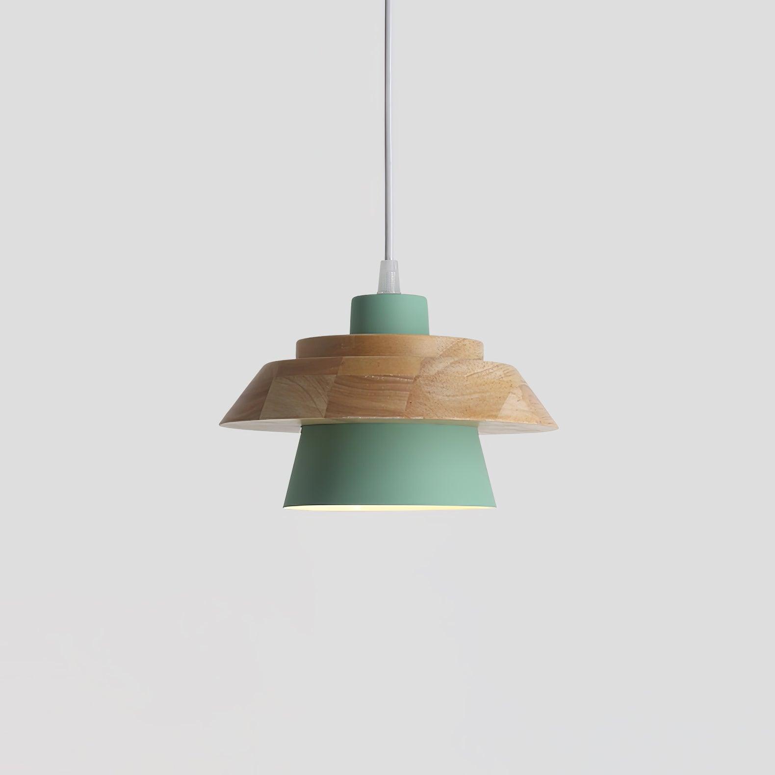 Veridia Stone Wood Pendant Light For Living Spaces
