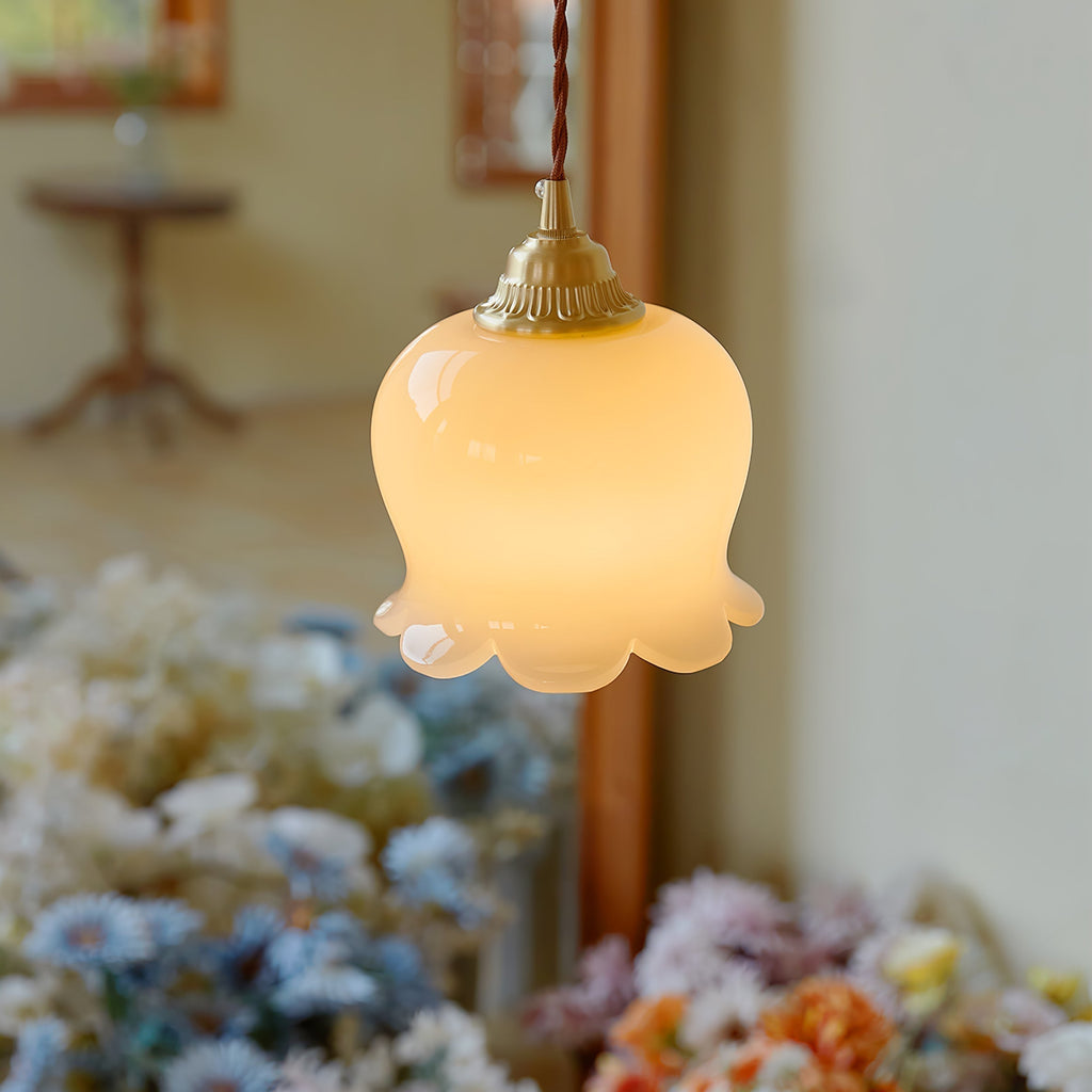 Floraglint Brass And Resin Pendant Light Inspired By Flowers