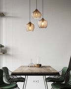 Marlo | Pendant Lights in Textured Glass