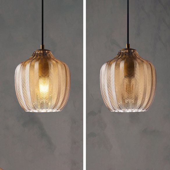 Marlo | Pendant Lights in Textured Glass
