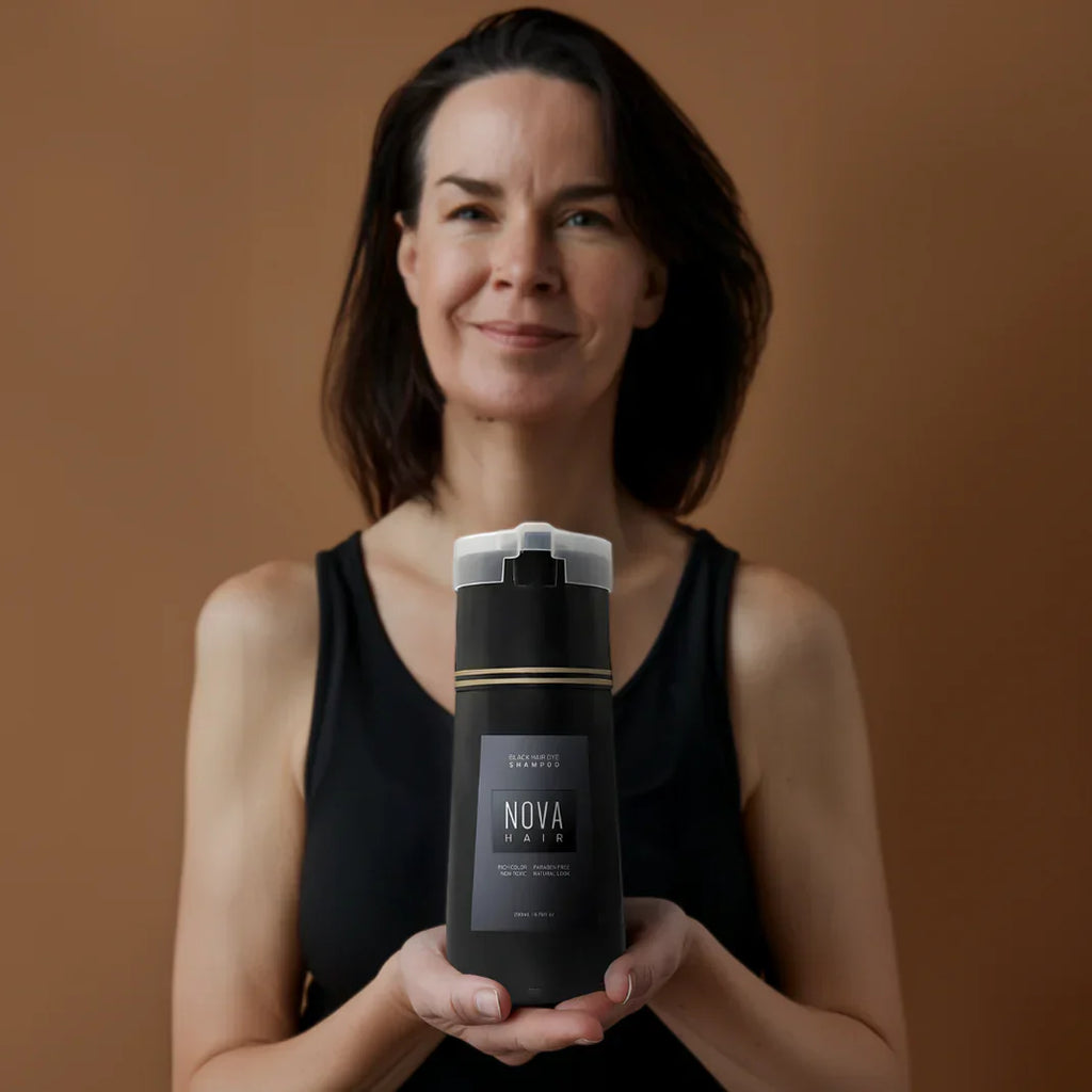 Novahair | שמפו צבע מיידי צבע שיער תוך 10 דקות ללא בלגן