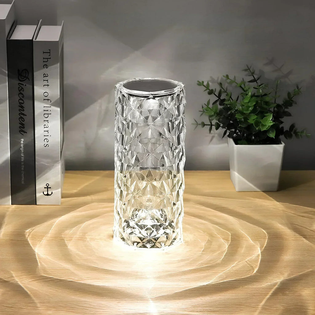 Lampada Luminara Crystal Touch, LED Dimmerabile a Cambiamento di Colore