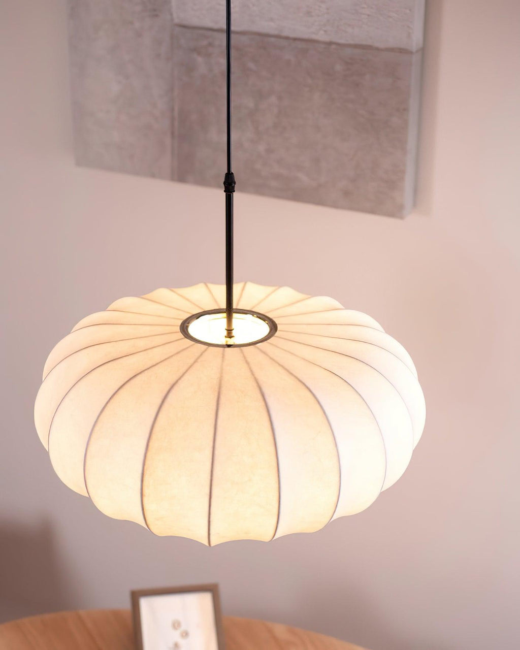 Kiyori | Lampada a sospensione minimalista in materiali naturali