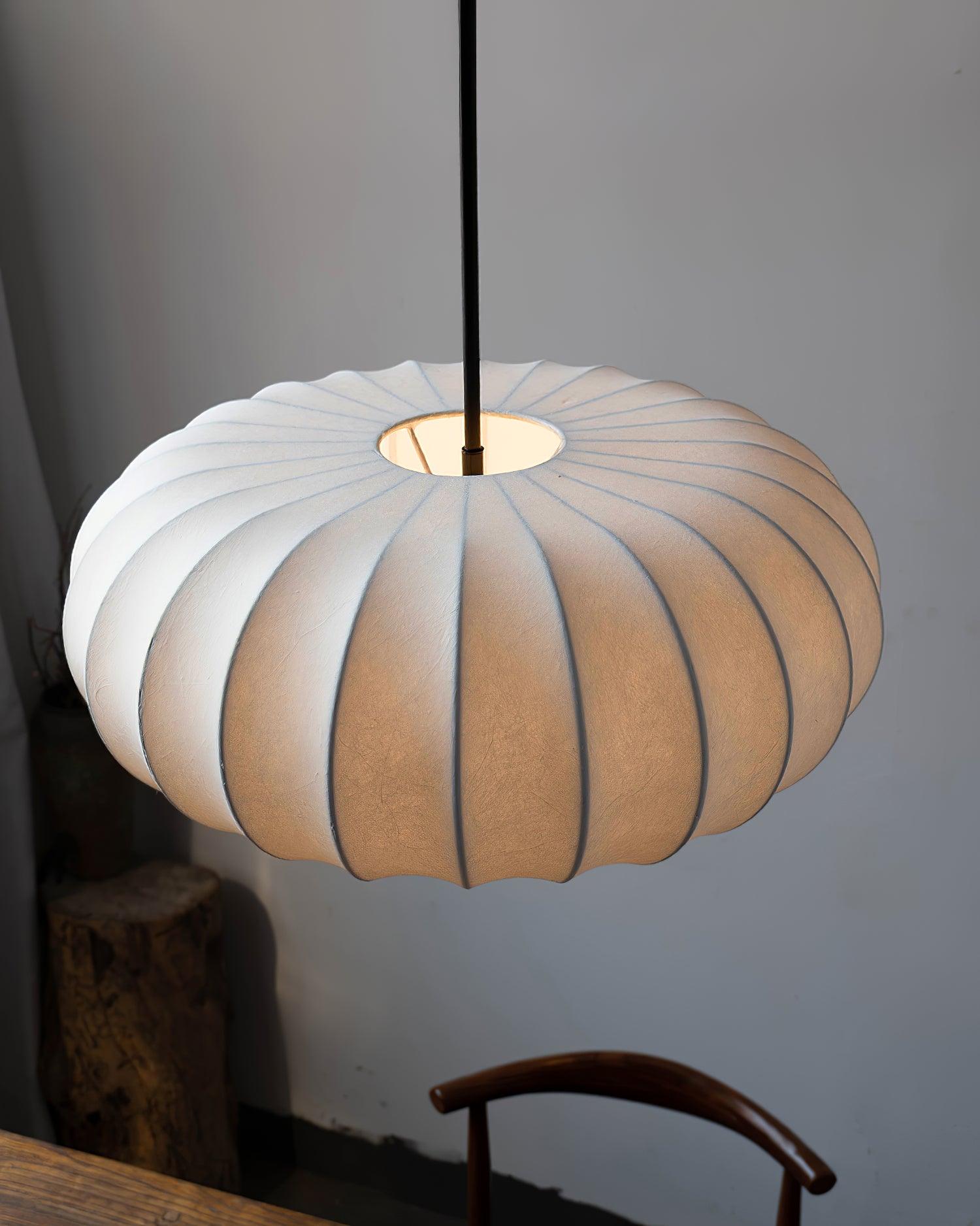Kiyori | Lampada a sospensione minimalista in materiali naturali