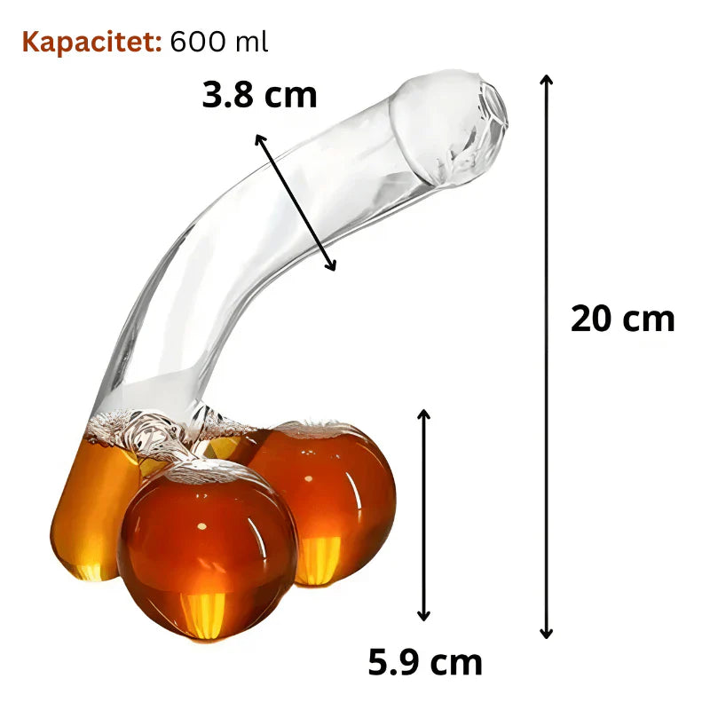 דקנטר וויסקי ויין QuirkBlend מזכוכית ללא עופרת