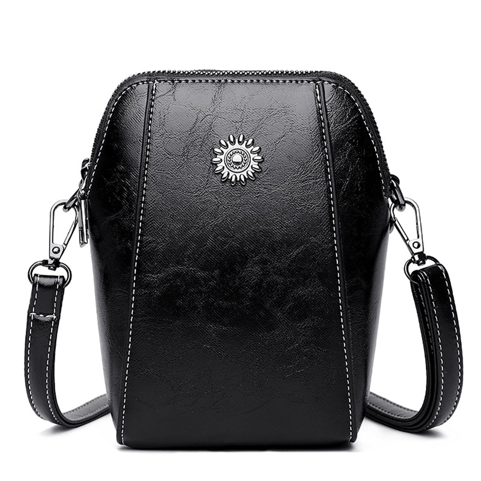 Asterra lær crossbody skulderveske for hverdagsantrekk
