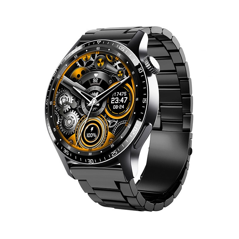 שעון חכם Nyvera 2024 למדידת סוכר בדם ללא חדירה, לחץ דם, דופק, ריווי חמצן ושינה, עמיד למים