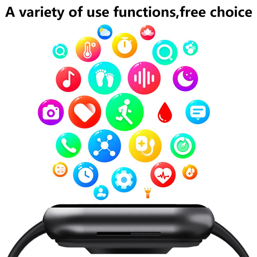 שעון חכם Nyvera 2024 למדידת סוכר בדם ללא חדירה, לחץ דם, דופק, ריווי חמצן ושינה, עמיד למים