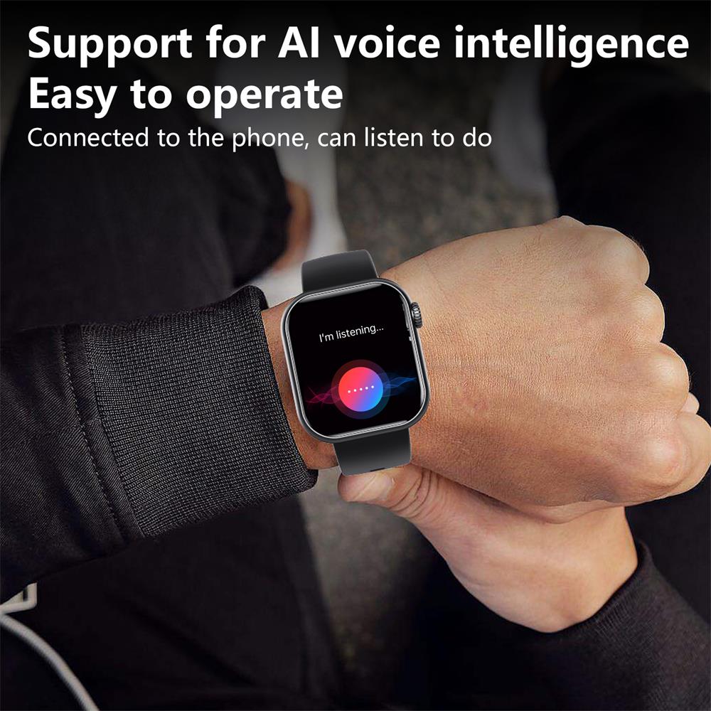 שעון חכם Nyvera 2024 למדידת סוכר בדם ללא חדירה, לחץ דם, דופק, ריווי חמצן ושינה, עמיד למים