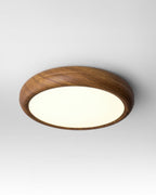 Walnut Modern Ceiling Lamp With Full Spectrum Lighting