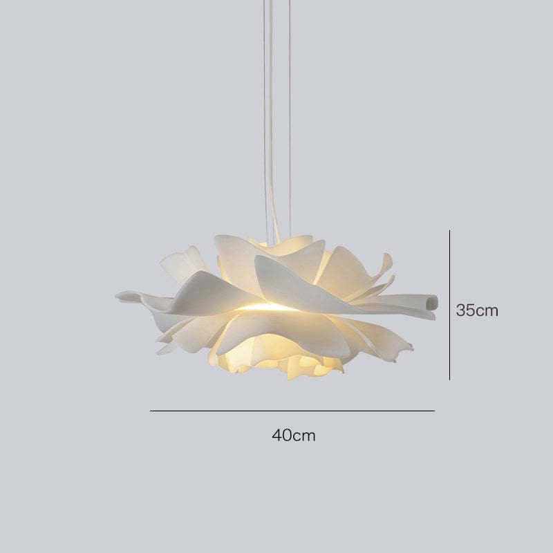 Nerisa Bloom White Flower Pendant Lamp for Living Room