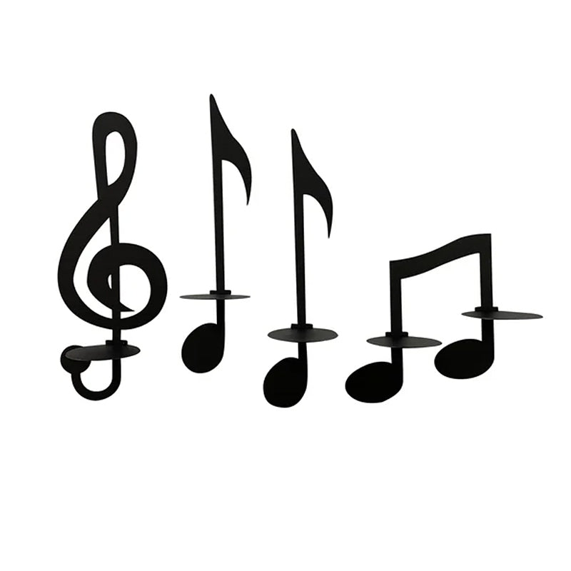 Aplique de pared con nota musical negra Nocturne
