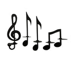 Aplique de pared con nota musical negra Nocturne