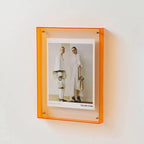 Coloured Clear Acrylic Photo Frame By LumaGlass Studio